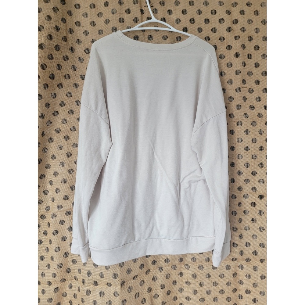 Snowflake Cafe Graphic Crewneck Sweater - Cream - Picture 3 of 6